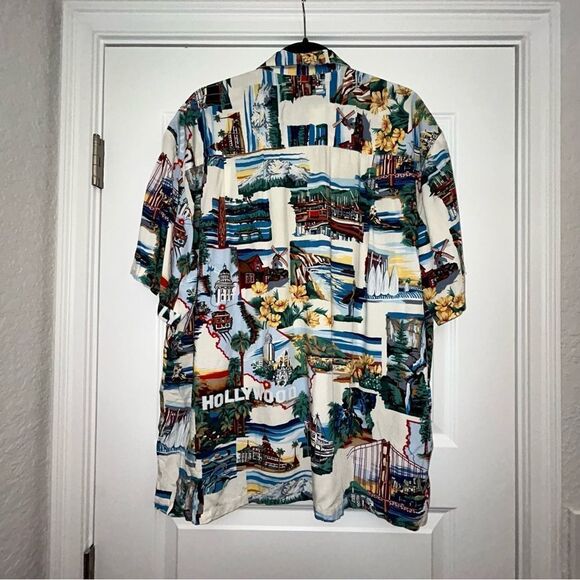 Vintage Paradise Found Button Down Short Sleeve Shirt - Picture 5 of 6